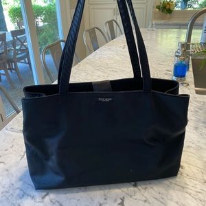 Black Kate Spade shoulder baby tote